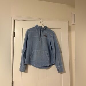 Vineyard Vines Pale Blue Crewneck with Contrasting Logo Patch